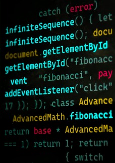 En bild på Javascript kod