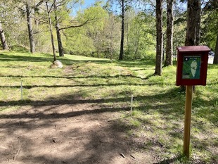 bild på discgolf bana